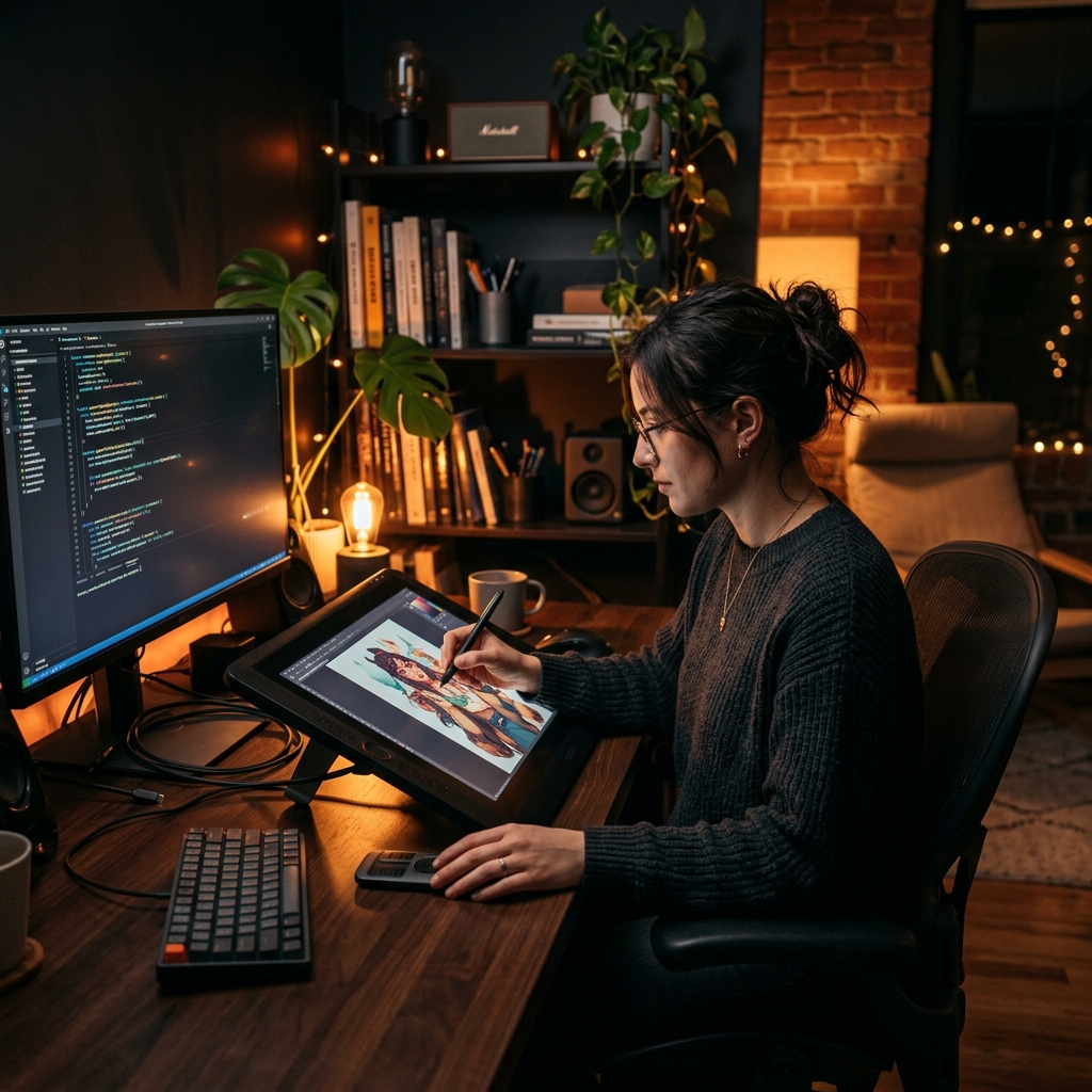 Naikin.ID Creative Studio Workspace